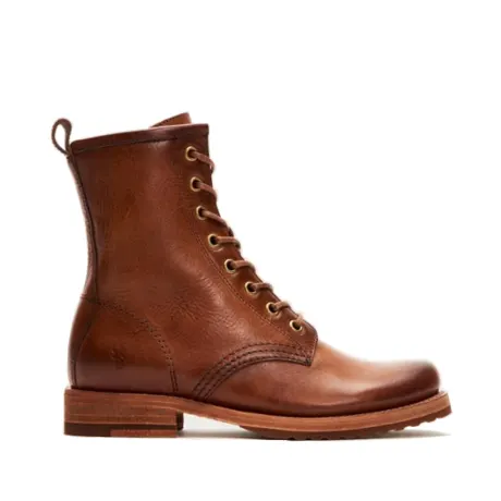 Frye Veronica Combat en bottines en marron moyen