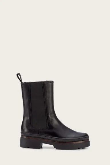 Frye Chloe Chelsea en bottes mi-mollet en Noir