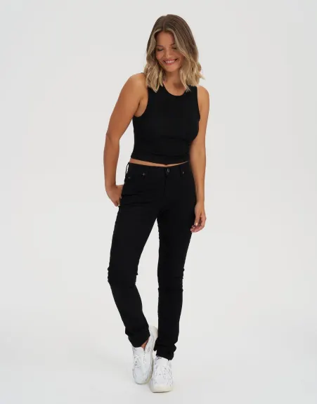 Yoga Jeans- Coupe Étroite Taille Classique