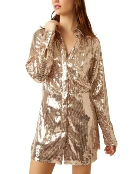 Free People - Sophie Sequin Mini Dress