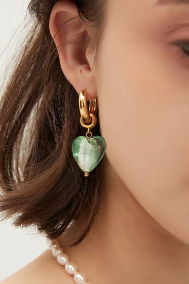 Classicharms-Esmée boucles d'oreilles pendantes en forme de coeur