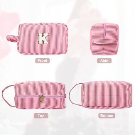 Unique Bargains- Letter K Cosmetic Travel Makeup Bag Organizer