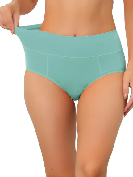 Allegra K- Cotton High Waist Tummy Control Underwear