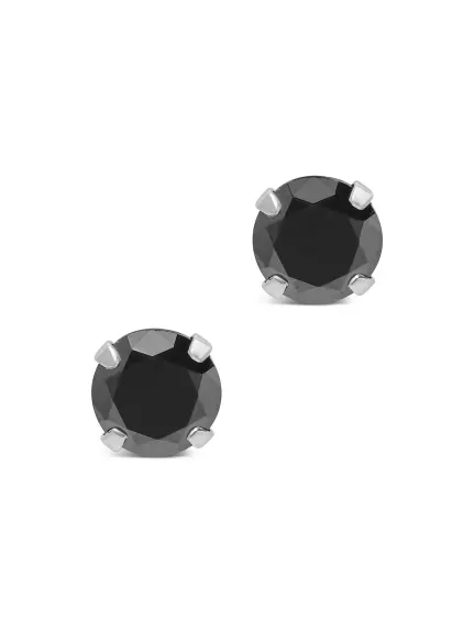 Sterling Forever - Sterling Silver 7mm Rainbow Cz Studs