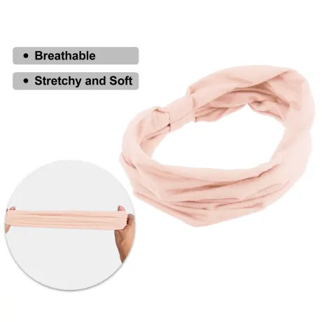 Unique Bargains - Stretchy Cotton Sports Headbands Sweatbands