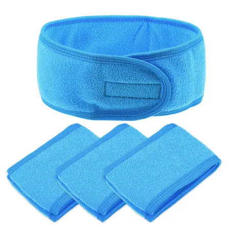 Unique Bargains- 4 Pcs Soft Spa Headband Hair Bands