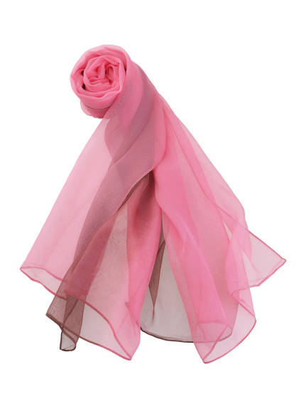 Allegra K- Long Chiffon Gradient Color Wrap Scarf