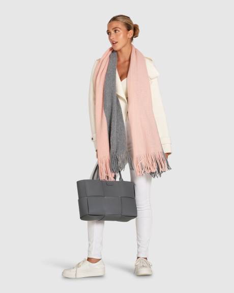 Day Dream Two-toned Scarf - Pink/Grey