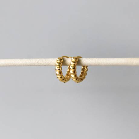 Horace Jewelry -  Hoop earrings with ribbed effect Haltino