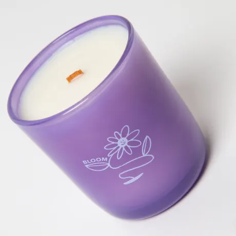 Milk jar Bloom Essential Oil Candle | Lavender, Ylang-Ylang & Vetiver 8oz