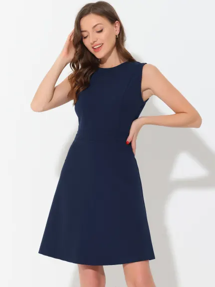 Allegra K - Sleeveless A-line Flare Dress