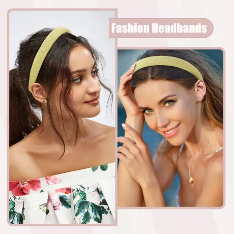 Unique Bargains- 2 Pcs Pastoral Stripe Headbands