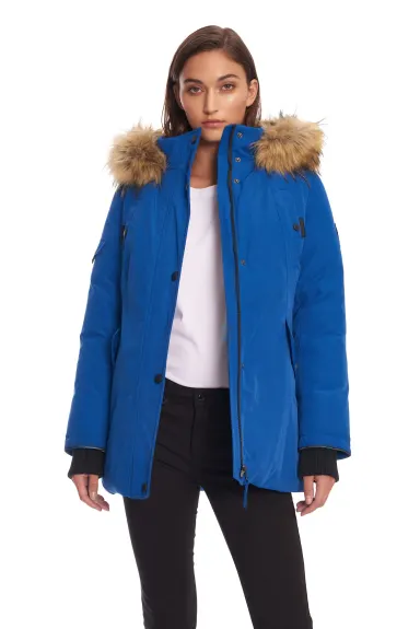 Alpine North - GLACIER | Veste d’hiver type parka femme recyclée duvet végan