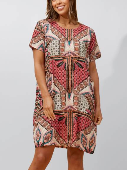 Annick - Lucia Dress Straight Loose Style Boho Print