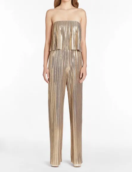 Amanda Uprichard - Collina Jumpsuit In Pleats