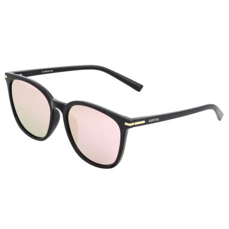 Bertha Piper Polarized Sunglasses - Black/Silver