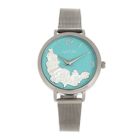 Sophie and Freda - Montre bracelet Lexington - Argent/Turquoise