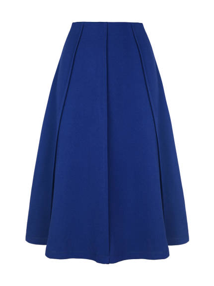 Allegra K- High Waist A-Line Pleated Skirt