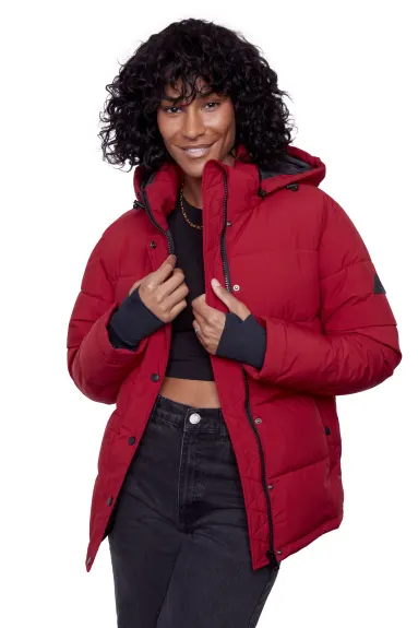 Alpine North Women's - FORILLON | Vegan Down Recycled Short Quilted Puffer Jacket