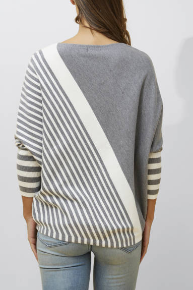 Annick - Valery Relaxed Knit Sweater Bold Stripes