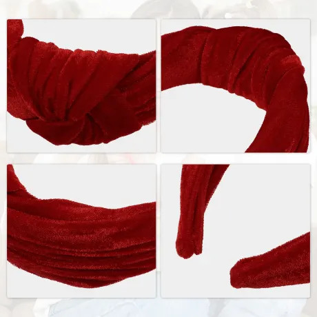 Unique Bargains - Velvet Wide Knotted Headband