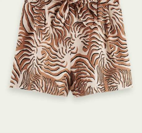 SCOTCH & SODA - Printed Linen Shorts