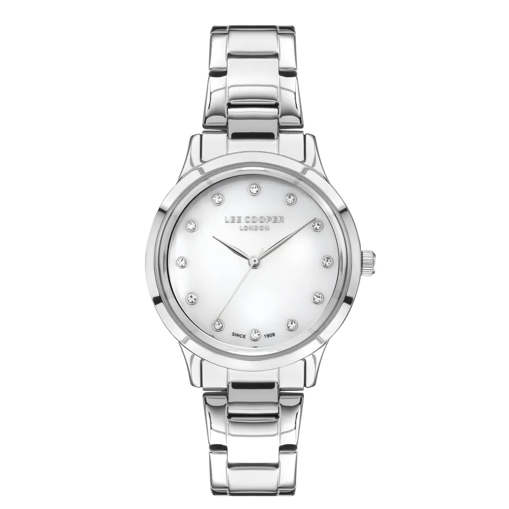 LEE COOPER-Montre Dames Doré 34mm Cadran Argent