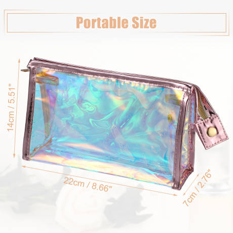 Unique Bargains- Clear Makeup Bag Toiletry Travel Storage PVC