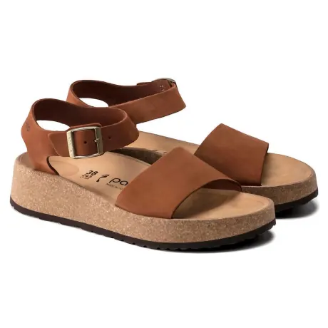 BIRKENSTOCK Sandales en cuir Glenda Nubuck pour femmes