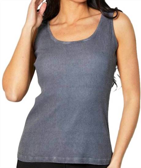 ANGEL - Oil-Washed Bra-Friendly Tank Top