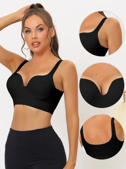 Allegra K - Wireless Padded Sports Bras Pack