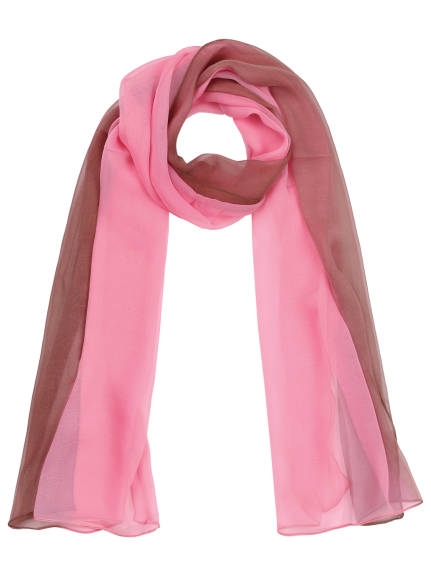 Allegra K- Long Chiffon Gradient Color Wrap Scarf