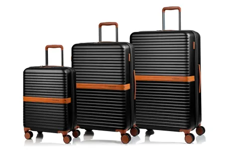 CHAMPS Vintage II Collection 3 Piece Luggage Set