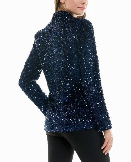 Nicole Miller - Dani Velvet Sequin Jacket