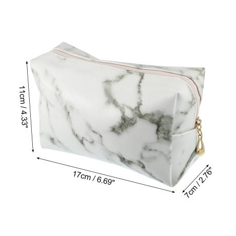 Unique Bargains- Travel Waterproof PU Leather Makeup Bag Case