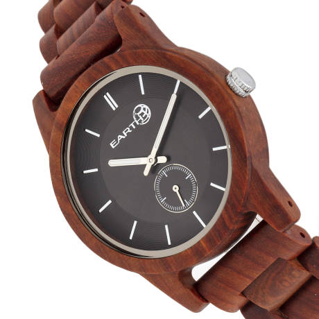 Earth Wood - Blue Ridge Bracelet Watch - Red