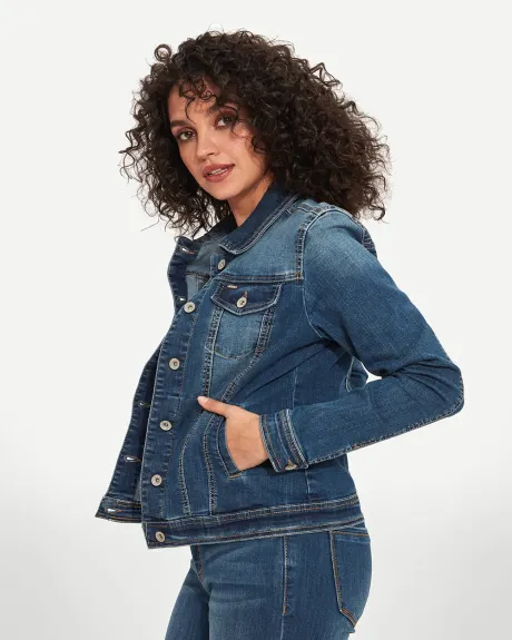 LOIS -Steph Fitted Blue Denim Jacket