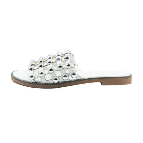 Where's That From - Womens/Ladies Kellie Caged PU Wide Sliders