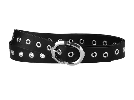 Allegra K - Ceinture en cuir PU à œillets