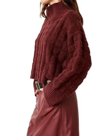 Free People - Soul Searcher Moc Sweater