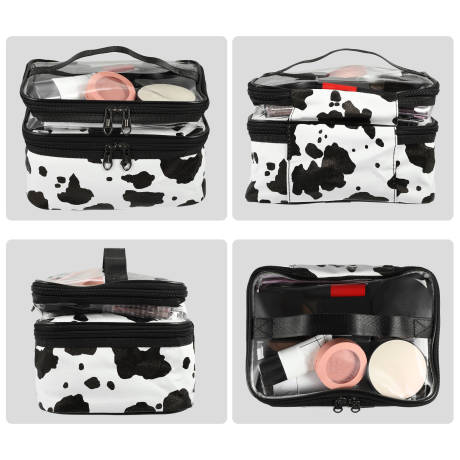 Unique Bargains- Double Layer Makeup Cosmetic Travel Bag Organizer