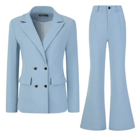 Allegra K - Costume de travail d'affaires blazer et pantalon