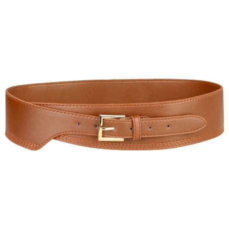 Allegra K- Obi Waist Wide Belt Buckle