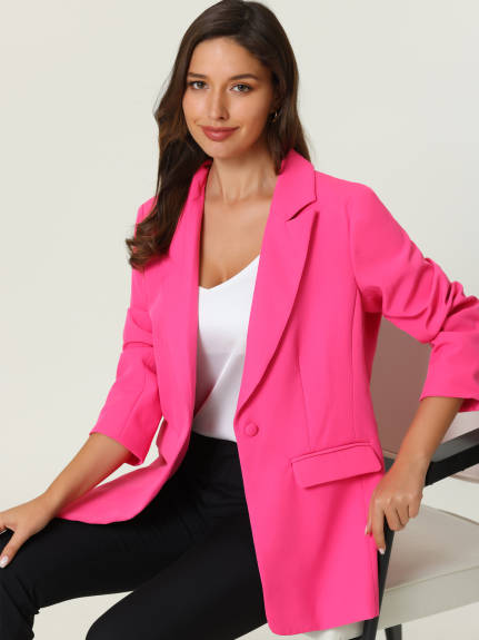 Hobemty- Office Long Sleeve Blazer Jacket