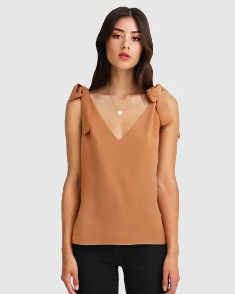 Belle & Bloom Feel For You V Neck Top