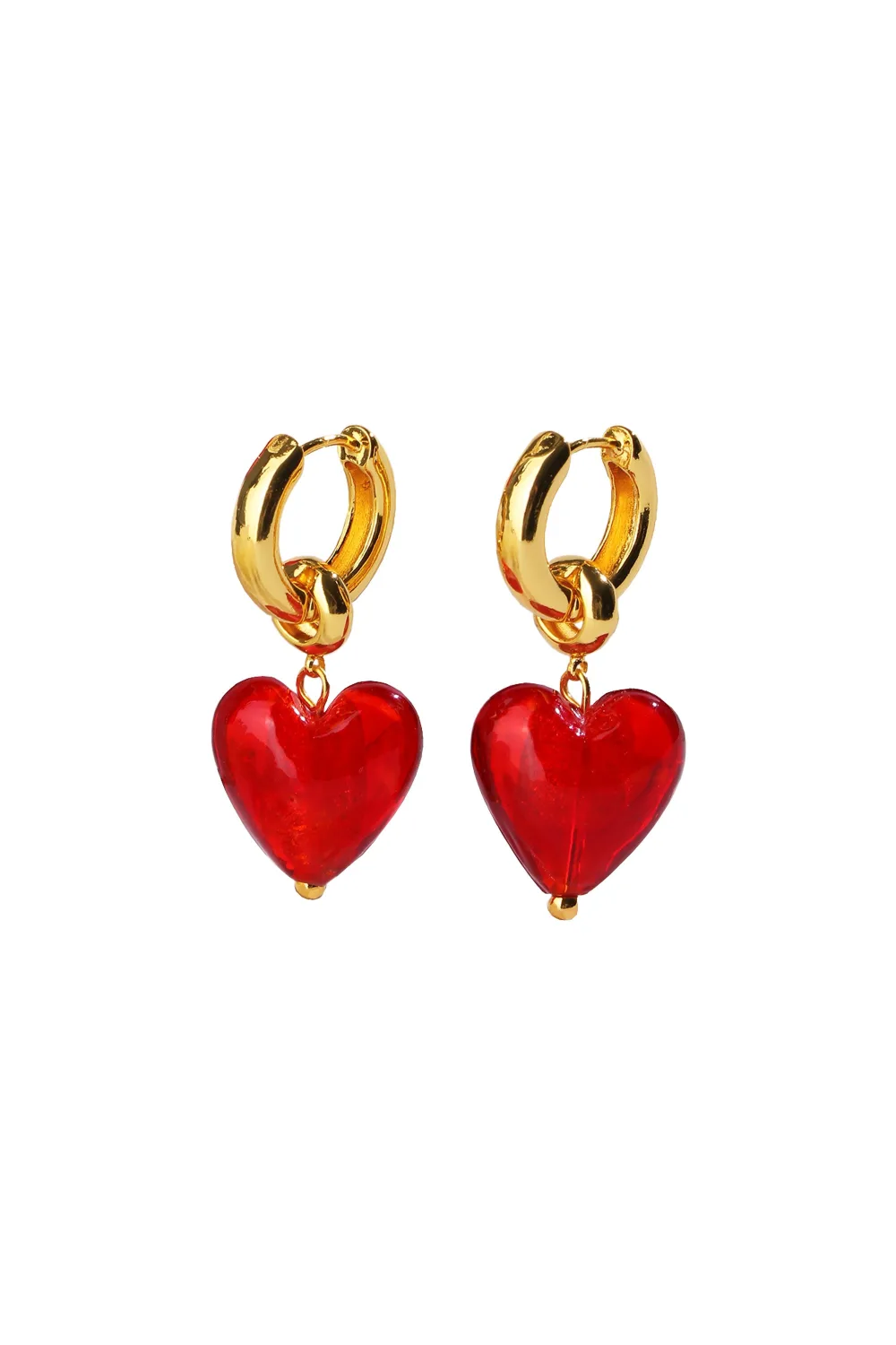 Classicharms-Esmée Glaze Heart Dangle Earrings