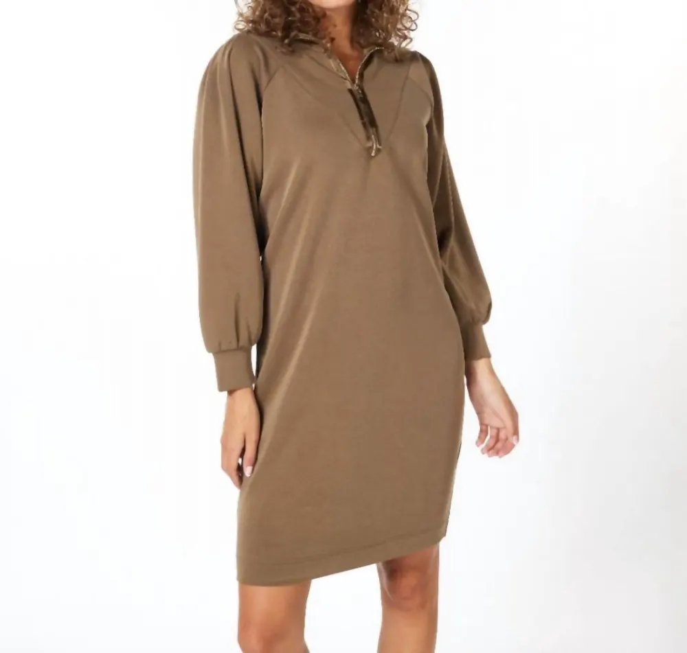 ESQUALO - Zipper Modal Dress