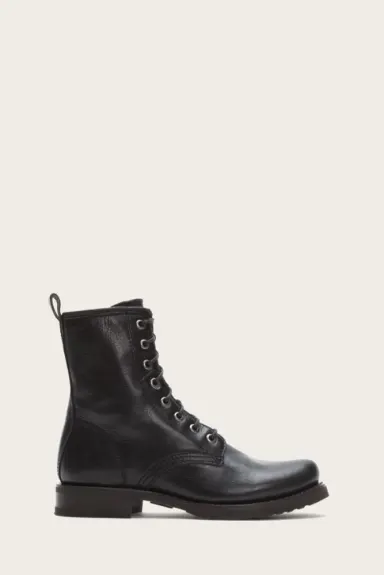 Frye Veronica Combat en bottines en noir