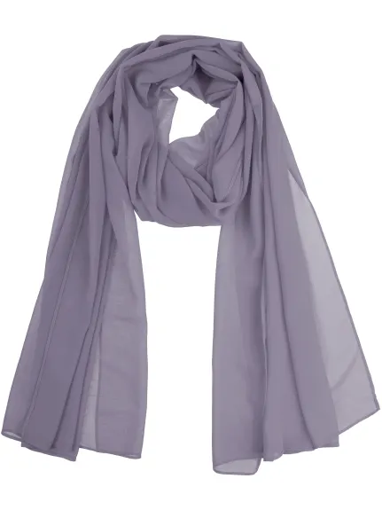 Allegra K- Solid Chiffon Sheer Long Scarf