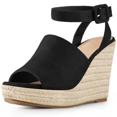 Allegra K- Espadrille Platform Heels Wedges Sandals